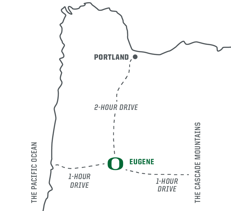 Map of Oregon